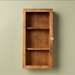 Hearth & Hand™ Magnolia Wooden Glass Door Wall Mounted Wood Display Box Shelf